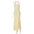 SlimSilhouette: Chic Tube Slit Dress - Yellow / S