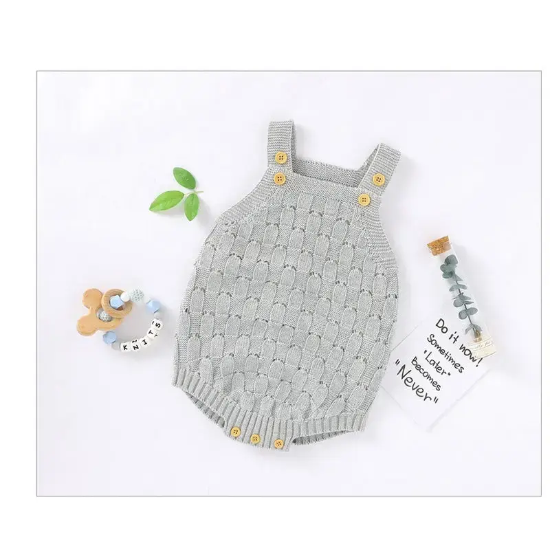 Slingy Cotton Baby Dress - Gray / 70cm