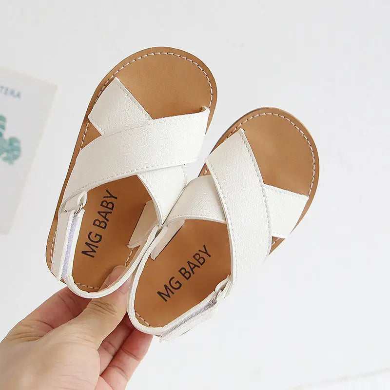 SlipSurfer Sandals for Older Kids - White / 30