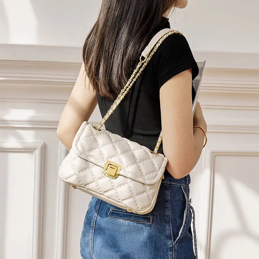Small Square Leather Suitcase 21CM Soft Cowhide Travel Bag