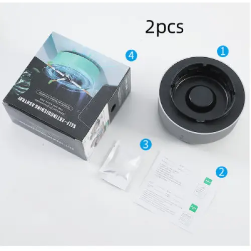 SmokeAway Air Purifier Ashtray - Gray2pcs