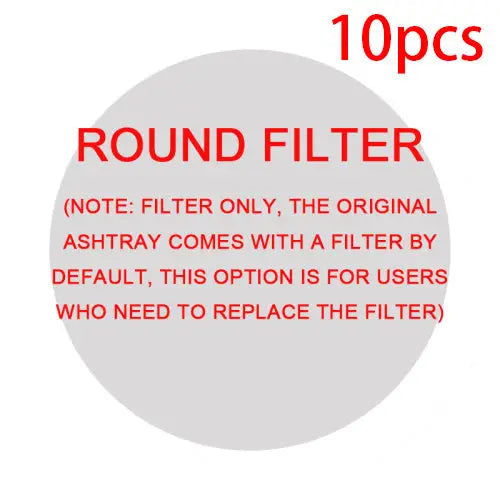 SmokeAway Air Purifier Ashtray - Round filter 10pcs