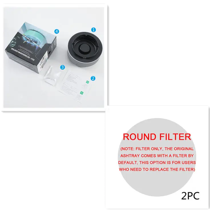 SmokeAway Air Purifier Ashtray - Set1