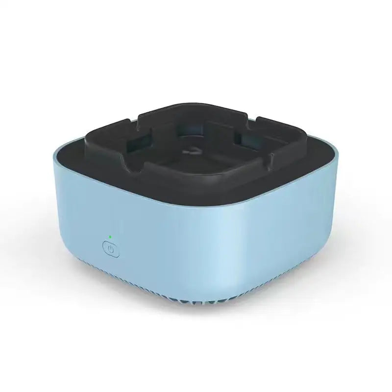 SmokeAway Air Purifier Ashtray - Square Blue