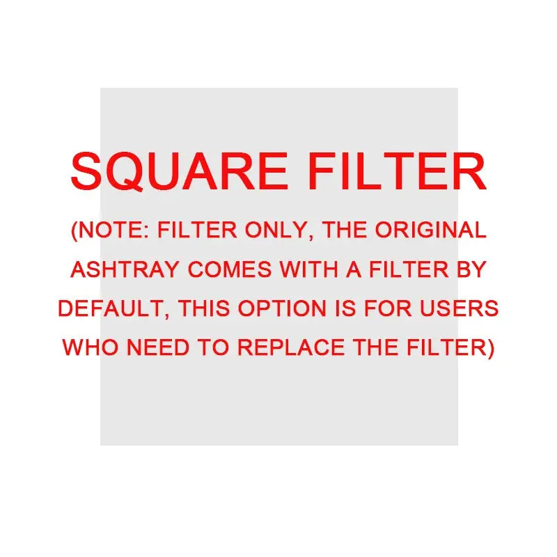 SmokeAway Air Purifier Ashtray - Square filter