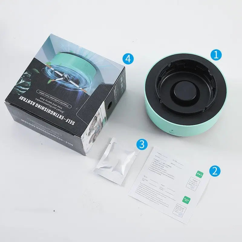 SmokeAway Air Purifier Ashtray - Starry Sky Green
