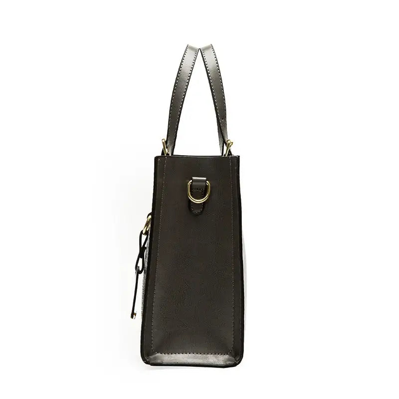 Snake Pattern Medium Suitcase with Striped Polyester Lining