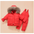 SnugCub Cozies: Versatile Winter Wear for Kids - Red / 80cm