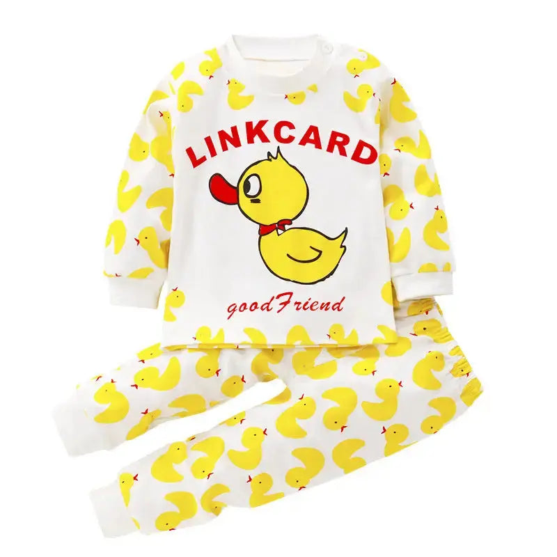 SnugFit Kids: Cozy & Comfy Undies Set - A005 Yellow duck / 130cm