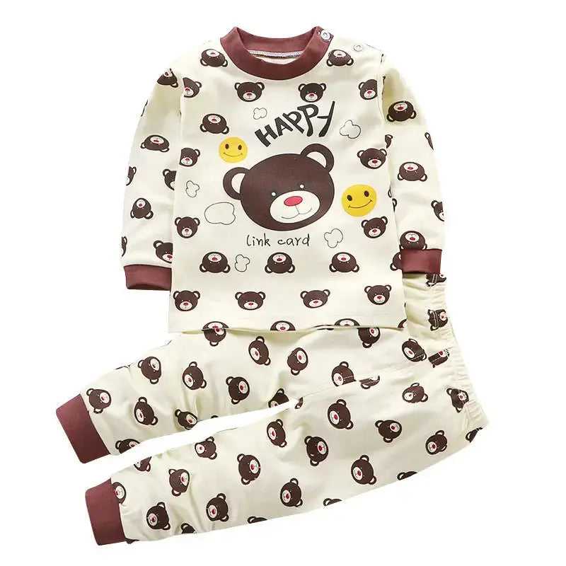 SnugFit Kids: Cozy & Comfy Undies Set - A006 Smiley bear / 100cm