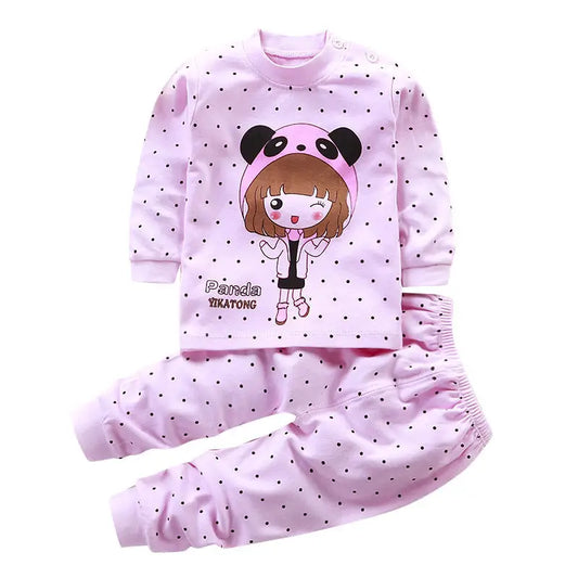 SnugFit Kids: Cozy & Comfy Undies Set - A018 Pink girl / 140cm