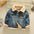 SnugPaws: Cozy Fur Baby Jacket - Denim color / 90cm