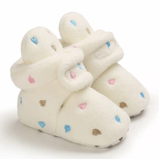 SnugSteps: Cozy Soft Sole Baby Shoes - White / 11cm