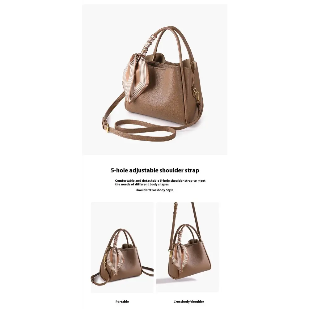 Soft Genuine Leather Suitcase with Three Dimensional Pocket