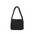 Soft Nylon Square Vertical Suitcase Bag with Multiple Pockets - Black