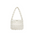 Soft Nylon Square Vertical Suitcase Bag with Multiple Pockets - White
