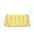Soft PU Horizontal Square Bag with Open Pocket and Zippered Interior - Light Yellow