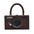 Soft PU Square Suitcase with Rivets and Multiple Color Options - Brown