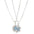 SoulSync: Sun & Moon Magnetic Couple Necklaces - Copper 02 White K5367