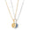 SoulSync: Sun & Moon Magnetic Couple Necklaces - Copper 03kc Gold White K11678
