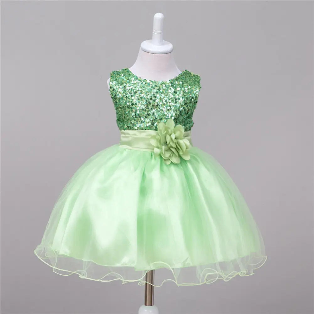 Sparkle Princess Dress - Green / S