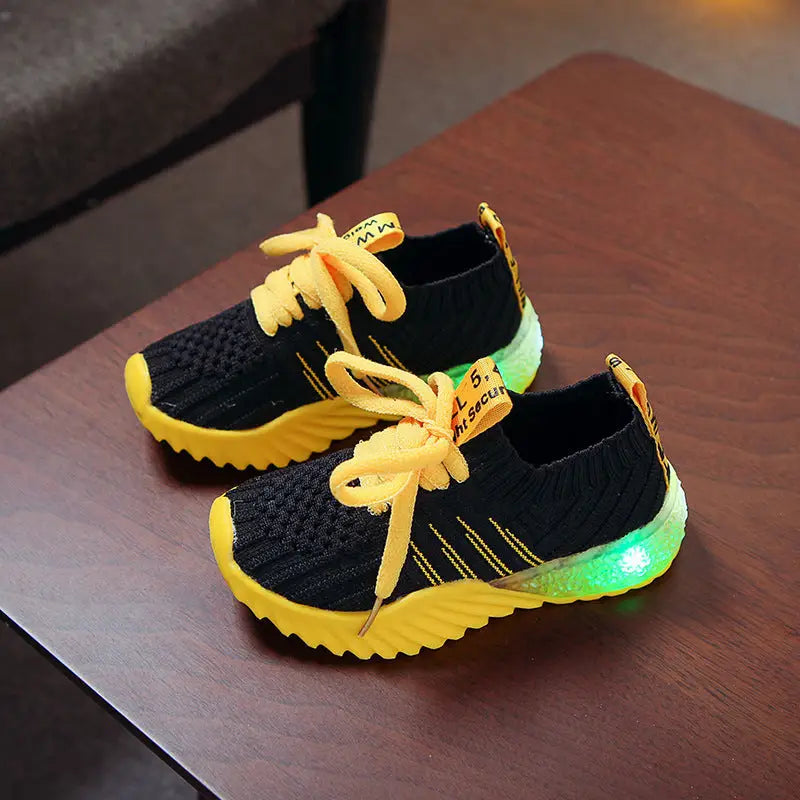 SparkleKnit Kids Shoes - Black / 28