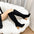 Square Chic Boots - Black / 36