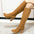 Square Chic Boots - Dark Brown / 36