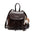 Square Soft PU Handbag with Pendant and Sandwich Pocket - Coffee Pendant