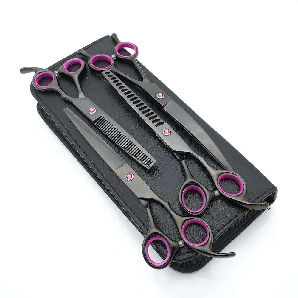 Stainless Steel Dog Grooming Scissors Set 4 Pieces 4 Piece Set