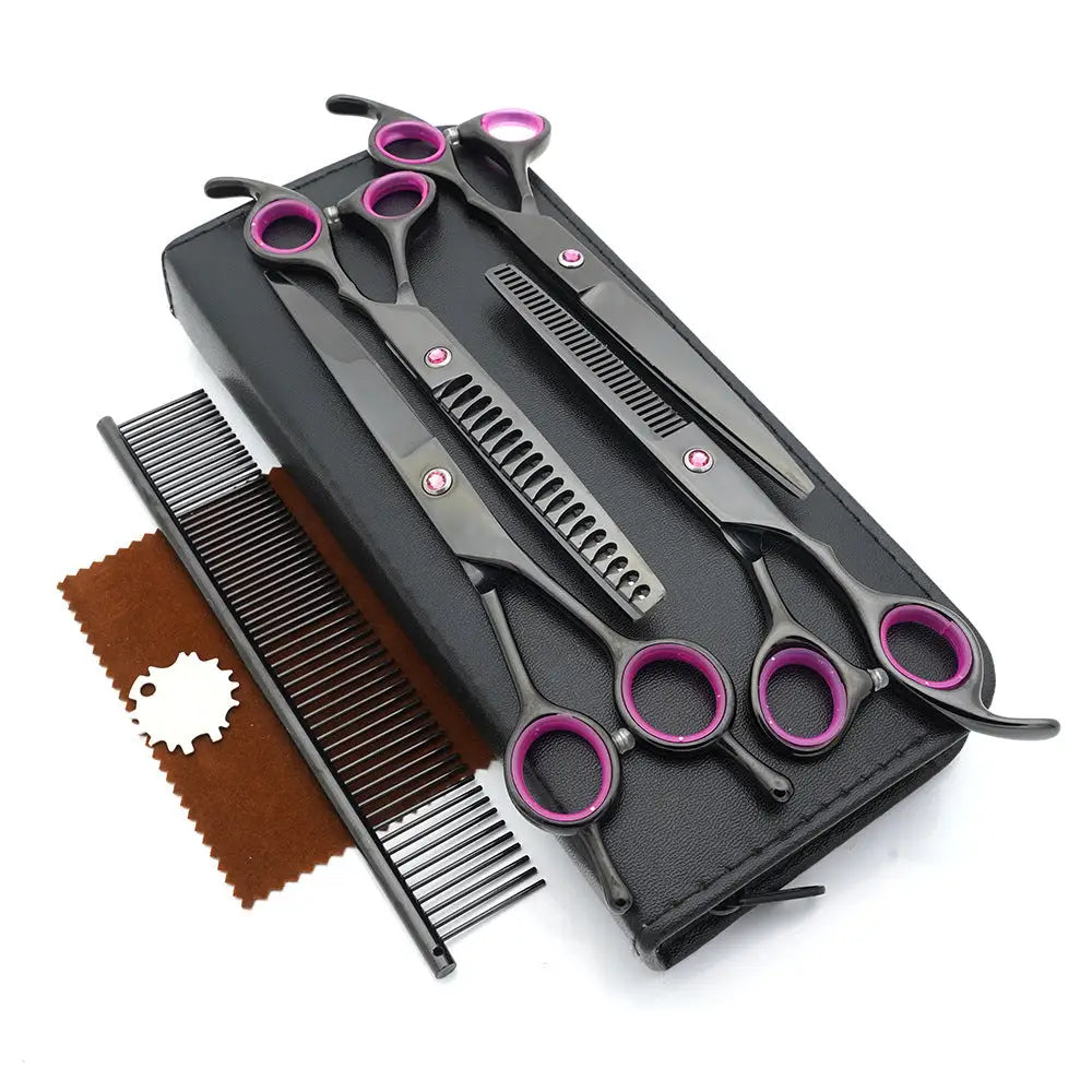 Stainless Steel Dog Grooming Scissors Set 4 Pieces 4 Piece Set