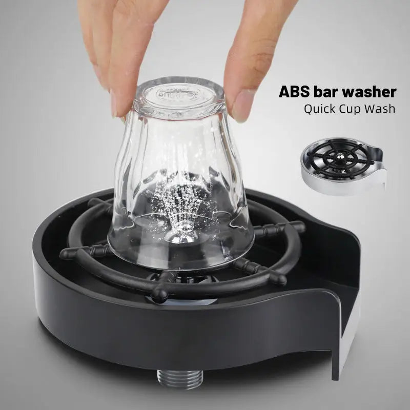 Stainless Steel One Hand Cup Rinser with High Pressure Nozzle