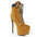 StealthGlam Lace-Up Stiletto Boots - Yellow / 34