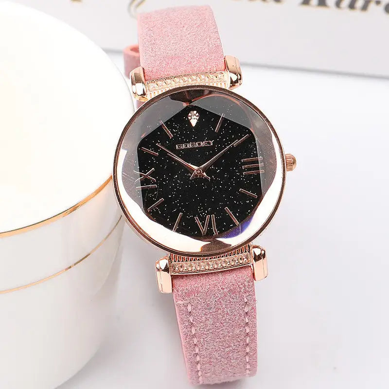 StellarElegance Women’s Watch - Pink