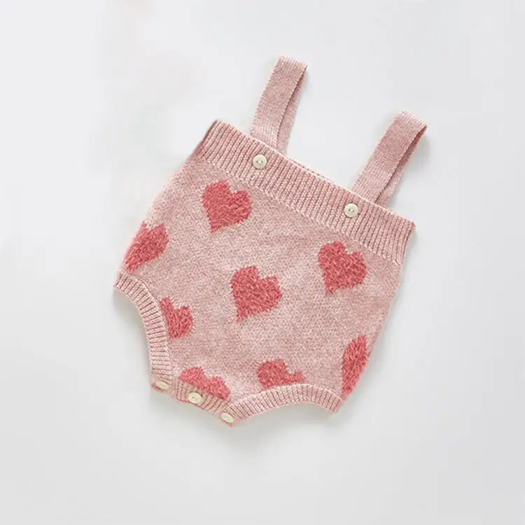 Strap-In Knit Cardigan Jacket - Strap Romper / 66cm