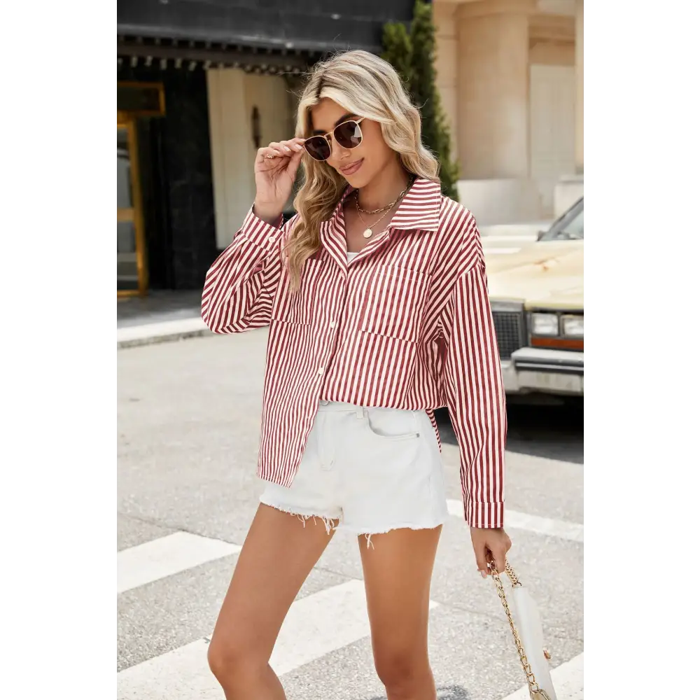 Striped Pocket Shirt - 4
