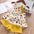 Summer Bow T-Shirt Set - BD153 yellow / 2T