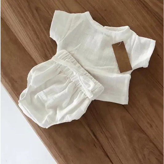 Summer Breezy Set - Infant’s Shirt & Shorts - 1 / 6M