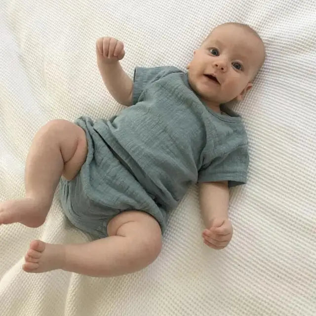 Summer Breezy Set - Infant’s Shirt & Shorts - 4 / 6M