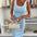 Summer Slim Cami Dress - Sky Blue / S