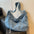 Summertide One Shoulder Denim Bag - Blue