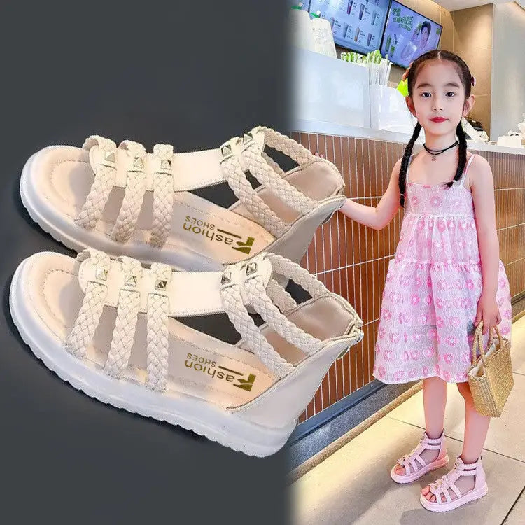 Sun-Kissed Sandals - White / 26