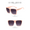 SunFrame Custom XL: Personalized Large Rim Shades - Jelly Pink Gray