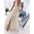 Sunny Breeze: V-Neck Sleeveless Maxi Dress - Apricot / S