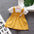 SunnyCartoon Princess Mesh Dress - Birthday Magic - Yellow B / 73
