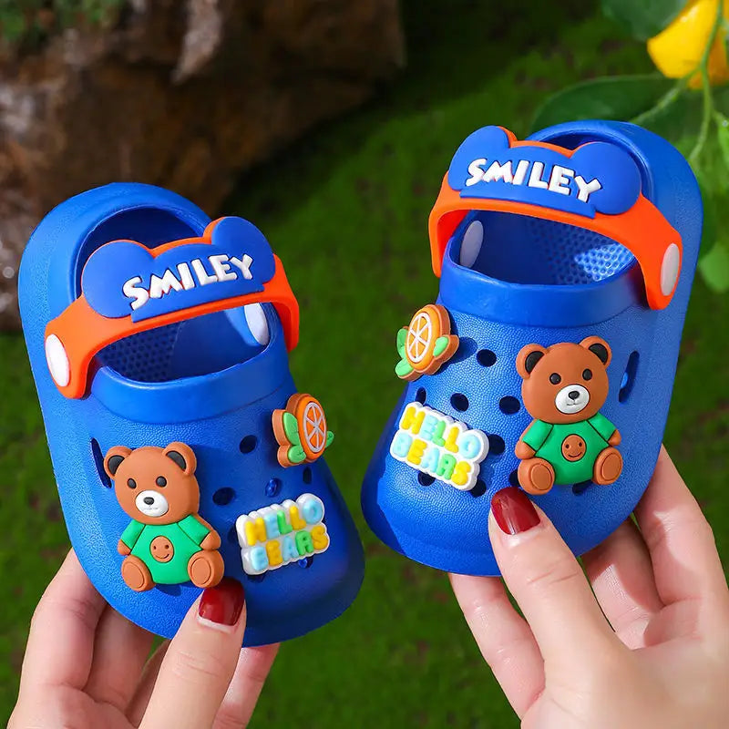 SunnySteps Kids Soft Non-Slip Summer Sandals - Royal Blue / 120