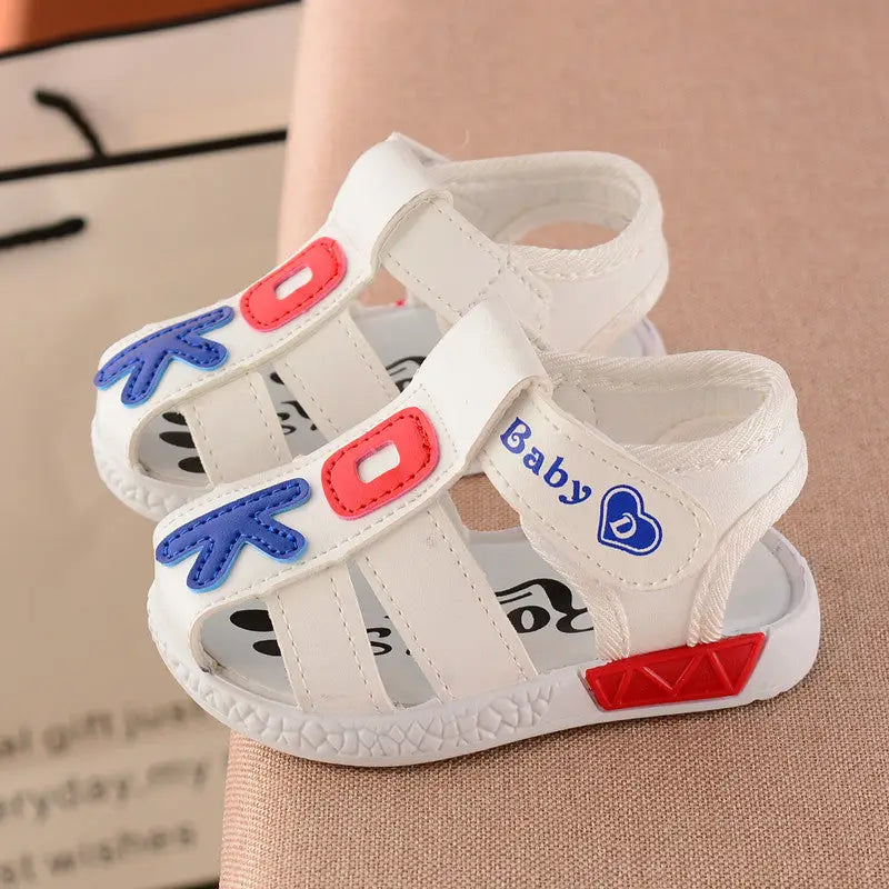 SunnySteps: Summer Sandals for Baby Boys - White / 16