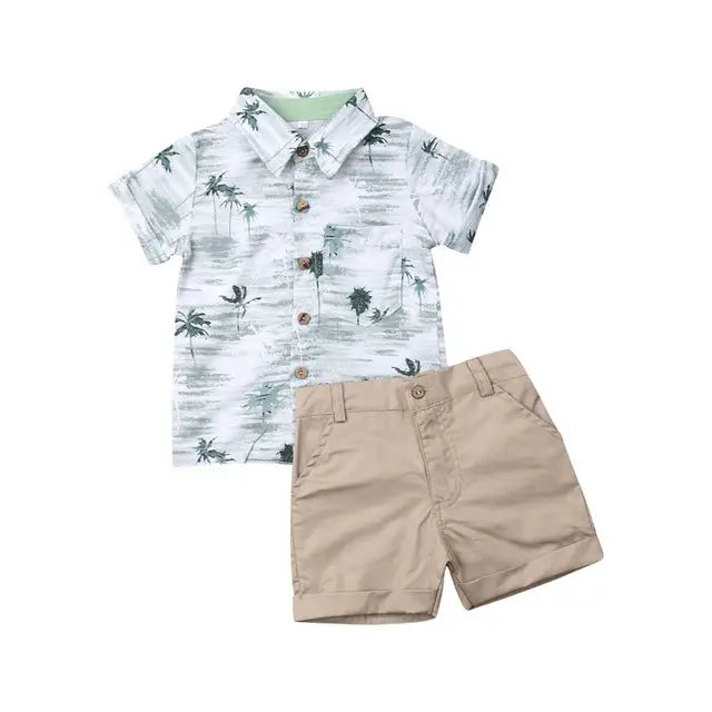Sunset Boy Set - Beige / 2T