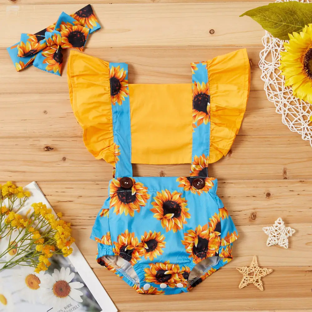 Sunshine Romper - Light Blue / 70cm