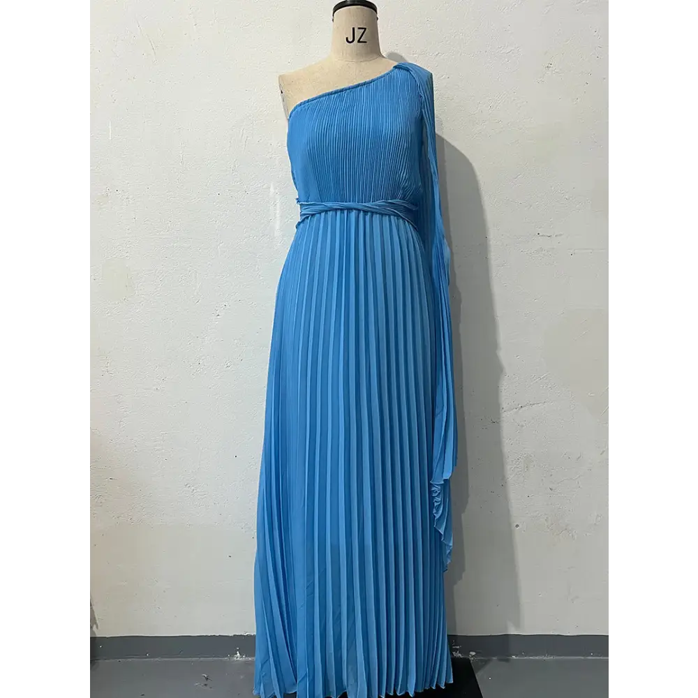 SvelteCurve Diagonal Dress - Blue / S